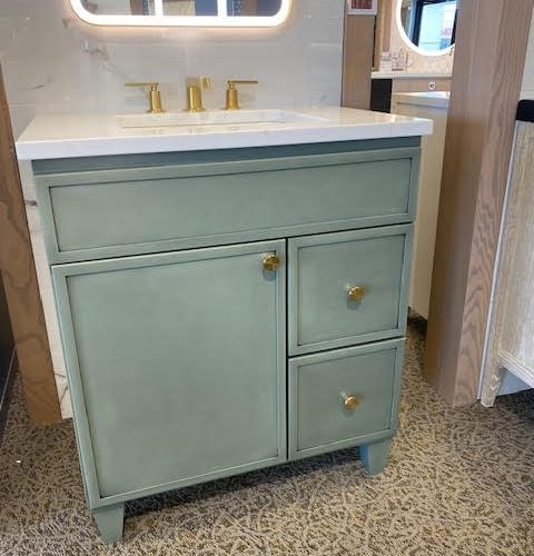 Green Bathroom Vanity
