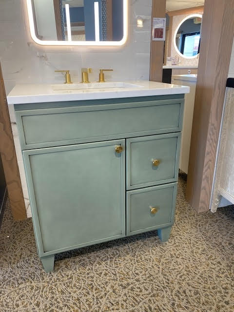 Green Bathroom Vanity